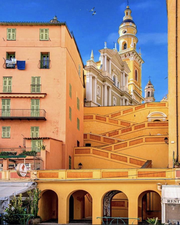 Sablettes Beach-Plage-Vue Mer-Centre Ville Menton Bagian luar foto