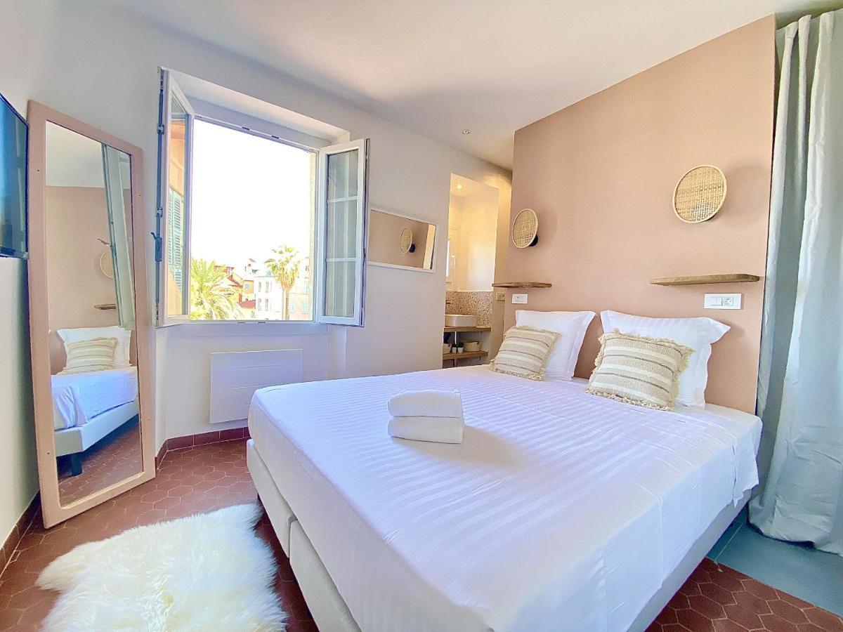Sablettes Beach-Plage-Vue Mer-Centre Ville Menton Bagian luar foto