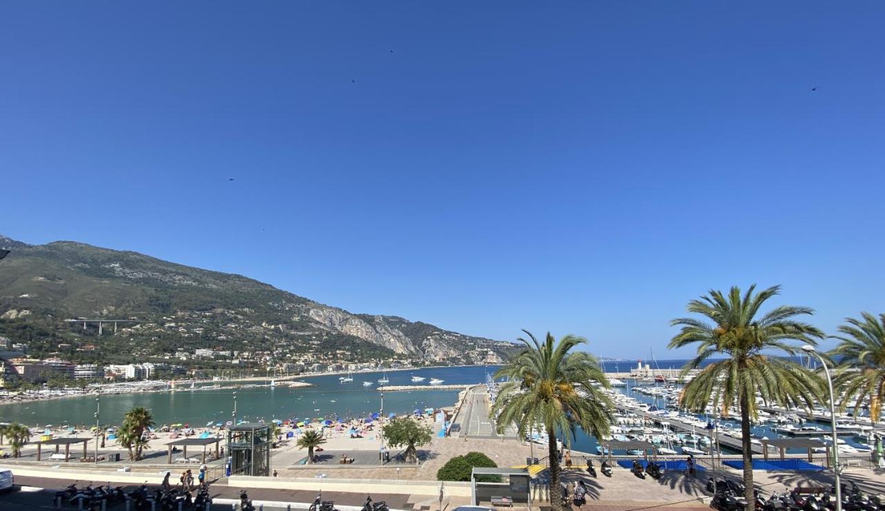 Sablettes Beach-Plage-Vue Mer-Centre Ville Menton Bagian luar foto